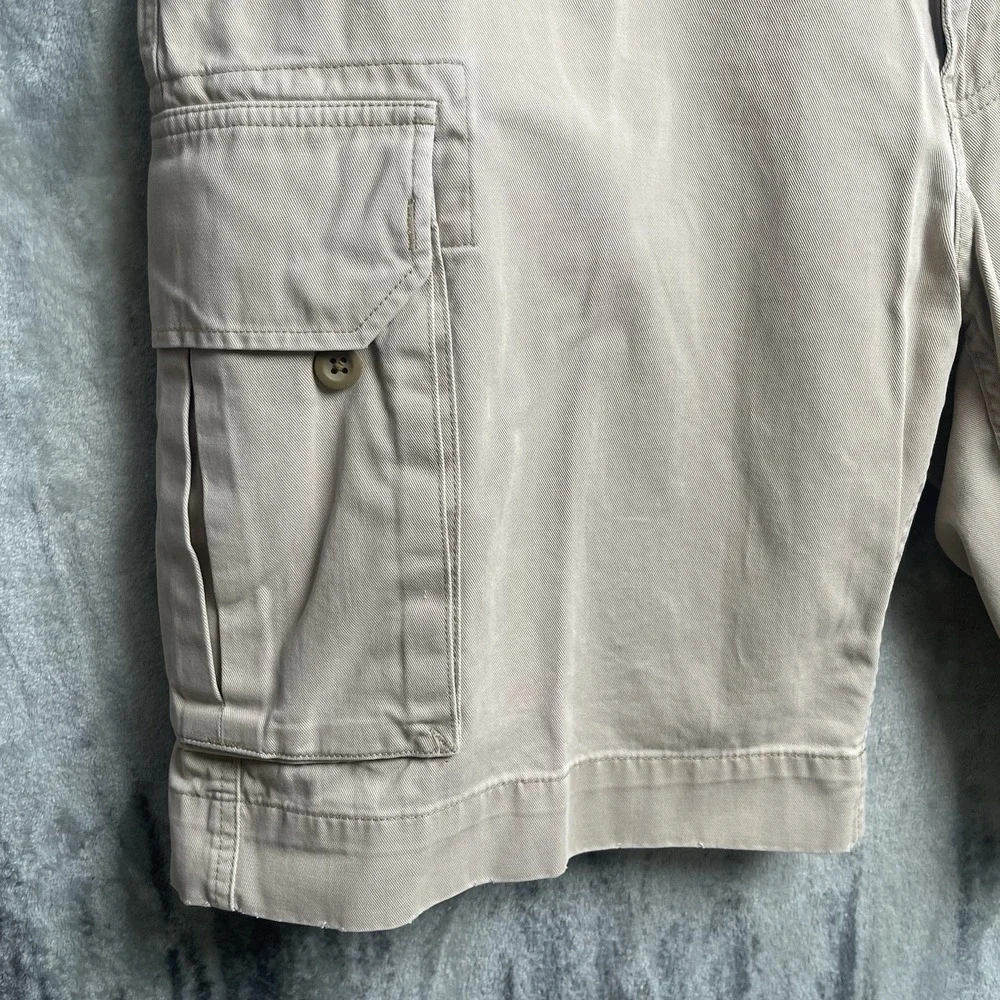 Polo Ralph Lauren Classic 67 Mens Size 36 Cargo Shorts Khaki Tan Cotton Chino